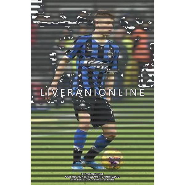 Nicolo’ Barella (Inter) Inter vs Cagliari Coppa Italia - ottavi di finale Milano 14-01-2020 Stadio Giuseppe Meazza - San Siro foto Roberto Garavaglia - ag. Aldo Liverani sas