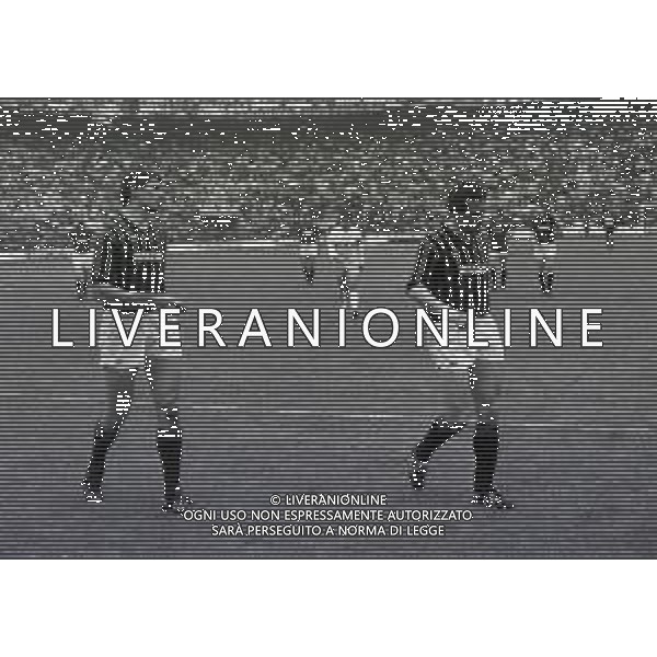 15-05-1983 MILANO-CAMPIONATO DI CALCIO SERIE B MILAN LAZIO 5-1 NELLA FOTO GIANCARLO PASINATO E OSCAR DAMIANI AG ALDO LIVERANI SAS