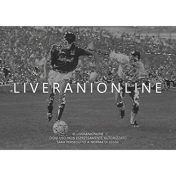 1988 AOSTA TORNEO CESARE BARETTI AMICHEVOLE FIORENTINA TORINO 4-1 NELLA FOTO HARIS SKORO E SERGIO BATTISTINI AG ALDO LIVERANI SAS