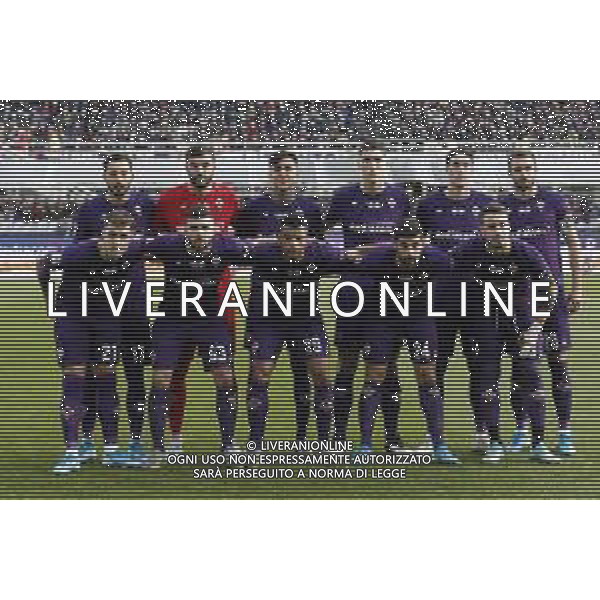 FIORENTINA - ATALANTA Ottavi di Finale di Coppa Italia 15/01/2020 nella foto: formazione fiorentina ©Claudio Zamagni/Agenzia Aldo Liverani lineup of fiorentina during during the Italian Cup match between AFC Fiorentina and Atalanta 1907 at Artemio Franchi Stadium, in Florence, Italy on 15 January 2020 photo credit by Claudio Zamagni/Aldo Liverani Photo Agency
