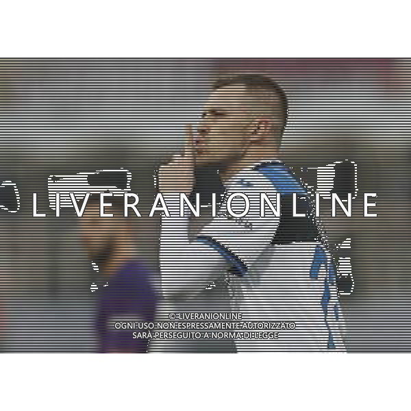 FIORENTINA - ATALANTA Ottavi di Finale di Coppa Italia 15/01/2020 nella foto: Esultanza Ilicic Josip (Atalanta 1907) dopo il goal ©Claudio Zamagni/Agenzia Aldo Liverani Ilicic Josip (Atalanta 1907) Celebrates after scoring a goal during during the Italian Cup match between AFC Fiorentina and Atalanta 1907 at Artemio Franchi Stadium, in Florence, Italy on 15 January 2020 photo credit by Claudio Zamagni/Aldo Liverani Photo Agency
