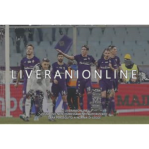 FIORENTINA - ATALANTA Ottavi di Finale di Coppa Italia 15/01/2020 nella foto: Esultanza fiorentina ©Claudio Zamagni/Agenzia Aldo Liverani fiorentina Celebrates after scoring a goal during during the Italian Cup match between AFC Fiorentina and Atalanta 1907 at Artemio Franchi Stadium, in Florence, Italy on 15 January 2020 photo credit by Claudio Zamagni/Aldo Liverani Photo Agency