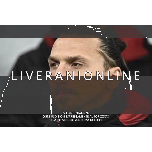 Zlatan Ibrahimovic in panchina Milan vs Spal Coppa Italia - ottavi di finale Milano 15-01-2020 Stadio Giuseppe Meazza - San Siro foto Roberto Garavaglia - ag. Aldo Liverani sas/ AGENZIA ALDO LIVERANI SAS