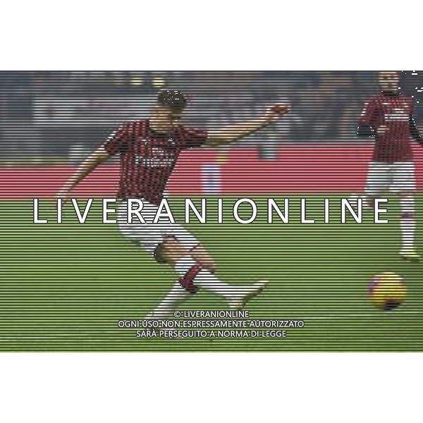 Krzysztof Piatek al tiro Milan vs Spal Coppa Italia - ottavi di finale Milano 15-01-2020 Stadio Giuseppe Meazza - San Siro foto Roberto Garavaglia - ag. Aldo Liverani sas/ AGENZIA ALDO LIVERANI SAS