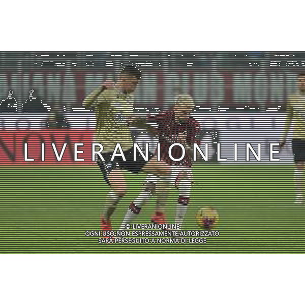 Georgi Tunjov e Samu Castillejo Milan vs Spal Coppa Italia - ottavi di finale Milano 15-01-2020 Stadio Giuseppe Meazza - San Siro foto Roberto Garavaglia - ag. Aldo Liverani sas/ AGENZIA ALDO LIVERANI SAS
