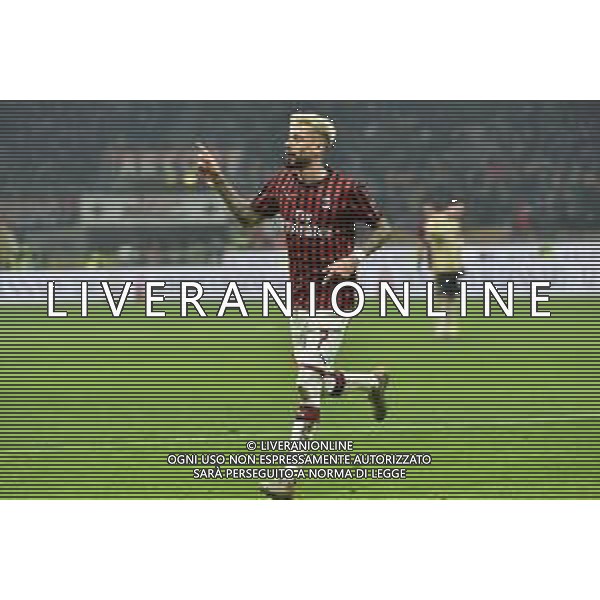 Esultanza di Samu Castillejo dopo il gol del 2 a 0 Milan Milan vs Spal Coppa Italia - ottavi di finale Milano 15-01-2020 Stadio Giuseppe Meazza - San Siro foto Roberto Garavaglia - ag. Aldo Liverani sas/ AGENZIA ALDO LIVERANI SAS