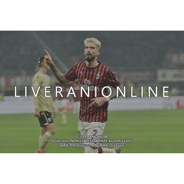Esultanza di Samu Castillejo dopo il gol del 2 a 0 Milan Milan vs Spal Coppa Italia - ottavi di finale Milano 15-01-2020 Stadio Giuseppe Meazza - San Siro foto Roberto Garavaglia - ag. Aldo Liverani sas/ AGENZIA ALDO LIVERANI SAS