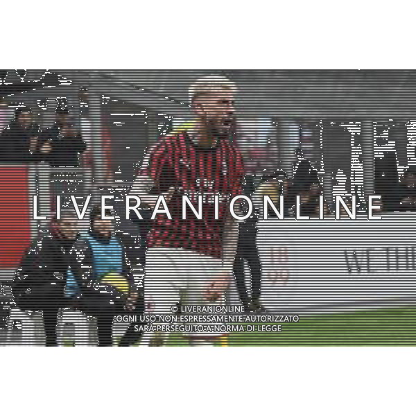 Esultanza di Samu Castillejo dopo il gol del 2 a 0 Milan Milan vs Spal Coppa Italia - ottavi di finale Milano 15-01-2020 Stadio Giuseppe Meazza - San Siro foto Roberto Garavaglia - ag. Aldo Liverani sas/ AGENZIA ALDO LIVERANI SAS