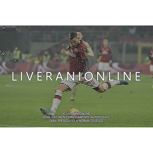 Theo Hernandez segna il gol del 3 a 0 Milan Milan vs Spal Coppa Italia - ottavi di finale Milano 15-01-2020 Stadio Giuseppe Meazza - San Siro foto Roberto Garavaglia - ag. Aldo Liverani sas/ AGENZIA ALDO LIVERANI SAS