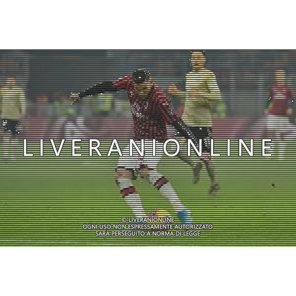 Theo Hernandez segna il gol del 3 a 0 Milan Milan vs Spal Coppa Italia - ottavi di finale Milano 15-01-2020 Stadio Giuseppe Meazza - San Siro foto Roberto Garavaglia - ag. Aldo Liverani sas/ AGENZIA ALDO LIVERANI SAS