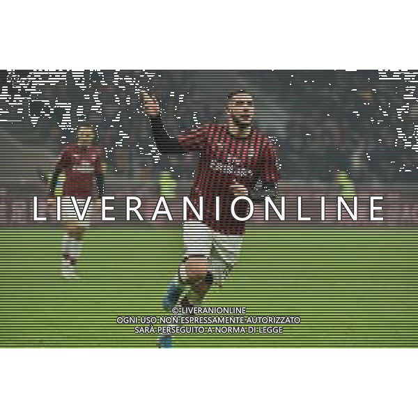 esultanza di Theo Hernandez dopo il gol del 3 a 0 Milan Milan vs Spal Coppa Italia - ottavi di finale Milano 15-01-2020 Stadio Giuseppe Meazza - San Siro foto Roberto Garavaglia - ag. Aldo Liverani sas/ AGENZIA ALDO LIVERANI SAS