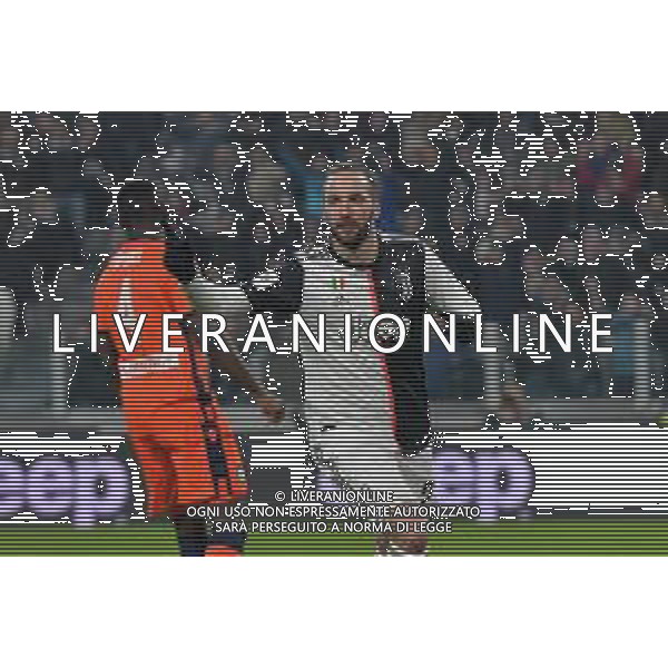 Torino 15.01.2020 Stadio Allianz Stadium ©Alessandro Falzone/Agenzia Aldo Liverani 15.01.2020 Ottavi di Coppa Italia Juventus vs Udinese 2019-20120 Nella foto : Esultanza dopo Gol di Gonzalo Higuain ©AGENZIA ALDO LIVERANI SAS