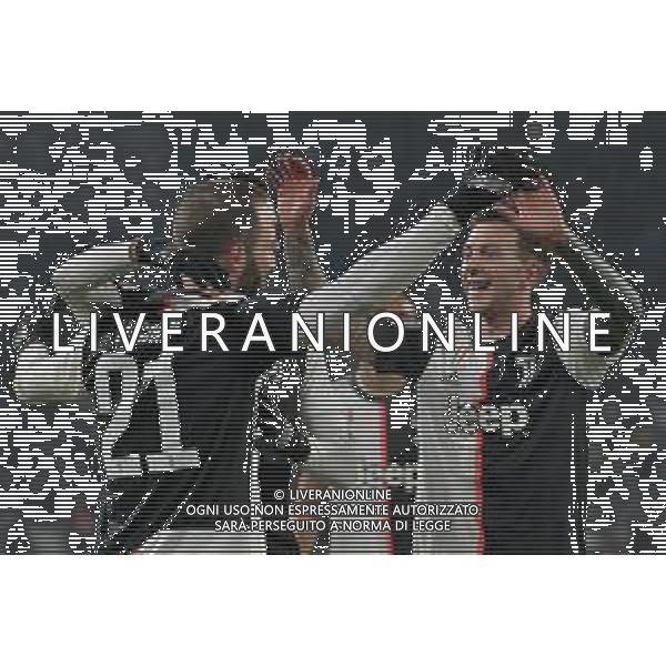 Torino 15.01.2020 Stadio Allianz Stadium ©Alessandro Falzone/Agenzia Aldo Liverani 15.01.2020 Ottavi di Coppa Italia Juventus vs Udinese 2019-20120 Nella foto : Esultanza dopo Gol di Gonzalo Higuain con Federico Bernardeschi ©AGENZIA ALDO LIVERANI SAS