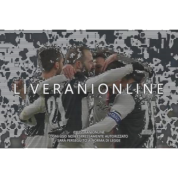 Torino 15.01.2020 Stadio Allianz Stadium ©Alessandro Falzone/Agenzia Aldo Liverani 15.01.2020 Ottavi di Coppa Italia Juventus vs Udinese 2019-20120 Nella foto : Esultanza dopo Gol di Gonzalo Higuain ©AGENZIA ALDO LIVERANI SAS