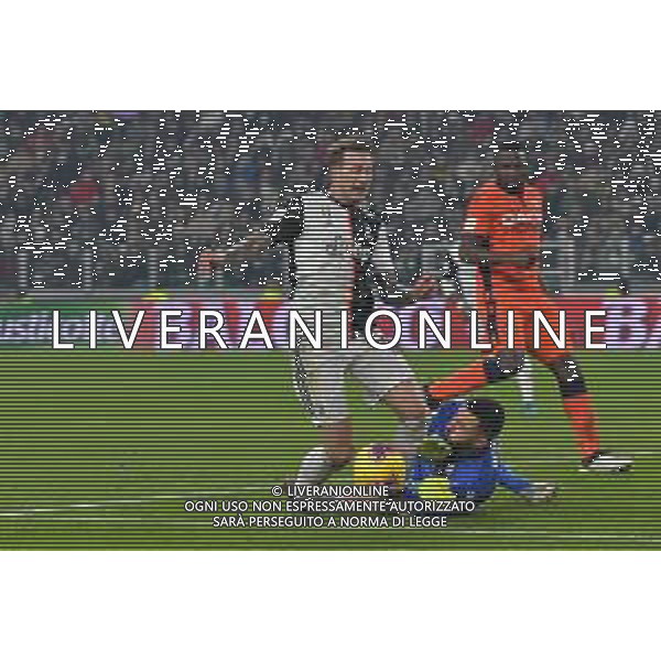 Torino 15.01.2020 Stadio Allianz Stadium ©Alessandro Falzone/Agenzia Aldo Liverani 15.01.2020 Ottavi di Coppa Italia Juventus vs Udinese 2019-20120 Nella foto : fallo di rigore di Nicolas su Federico Bernardeschi ©AGENZIA ALDO LIVERANI SAS