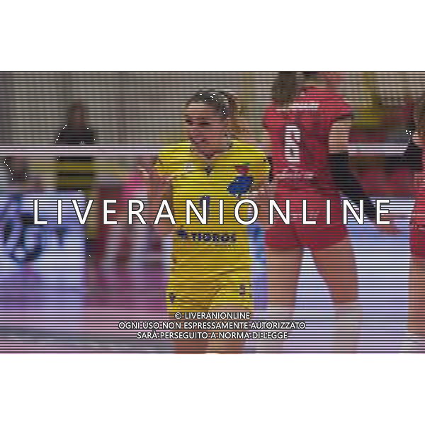 Campionato di Volley Serie A1 Femminile 2019/2020 Busto Arsizio, Italia 15/01/2020 Unet E-Work Busto Arsizio vs Il Bisonte Firenze Nella foto: esultanza di Giulia Leonardi UYBA - Unet E-Work Busto Arsizio ©LM/Elisa Calabrese / AGENZIA ALDO LIVERANI SAS