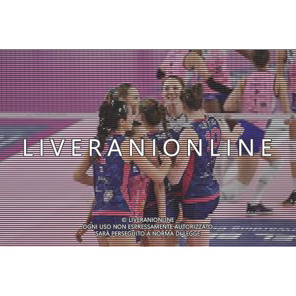 Campionato di Volley Serie A1 Femminile 2019/2020 Scandicci (FI), Italia 15/01/2020 Savino Del Bene Scandicci vs epiu Pomi Casalmaggiore Nella foto: Esultanza Savino Del Bene Scandicci ©LM/ Lisa Guglielmi / AGENZIA ALDO LIVERANI SAS