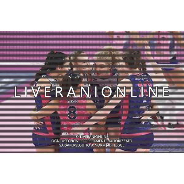 Campionato di Volley Serie A1 Femminile 2019/2020 Scandicci (FI), Italia 15/01/2020 Savino Del Bene Scandicci vs epiu Pomi Casalmaggiore Nella foto: Esultanza Savino Del Bene Scandicci ©LM/ Lisa Guglielmi / AGENZIA ALDO LIVERANI SAS