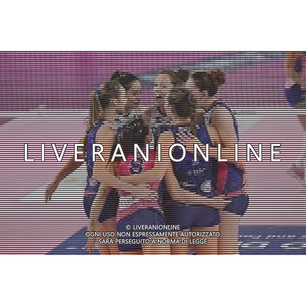 Campionato di Volley Serie A1 Femminile 2019/2020 Scandicci (FI), Italia 15/01/2020 Savino Del Bene Scandicci vs epiu Pomi Casalmaggiore Nella foto: Esultanza Savino Del Bene Scandicci ©LM/ Lisa Guglielmi / AGENZIA ALDO LIVERANI SAS