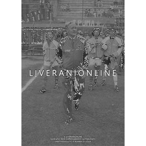 30-06-1985 MILANO FINALE DI COPPA ITALIA ANDATA MILAN SAMPDORIA 0-1 NELLA FOTO NILS LIEDHOLM ALLENATORE MILAN AG ALDO LIVERANI SAS