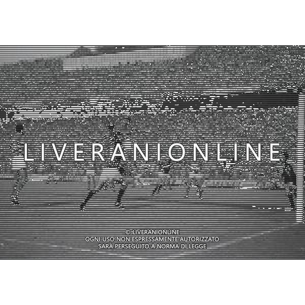30-06-1985 MILANO FINALE DI COPPA ITALIA ANDATA MILAN SAMPDORIA 0-1 NELLA FOTO AZIONE DI GIOCO AG ALDO LIVERANI SAS