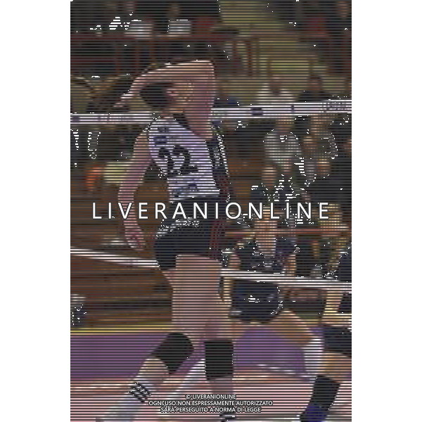 Campionato di Volley Serie A1 Femminile 2019/2020 Jesi (AN), Italia 15/01/2020 Lardini Filottrano vs Zanetti Bergamo Nella foto: Schiacciata Mitchem Annie (Zanetti Bergamo) ©LM/ Roberto Bartomeoli / AGENZIA ALDO LIVERANI SAS
