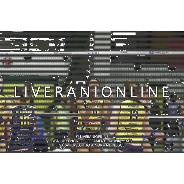 Campionato di Volley Serie A1 Femminile 2019/2020 Monza, Italia 15/01/2020 Saugella Monza vs Imoco Volley Conegliano Nella foto: Saugella monza - Imoco volley conegliano ogbogu esultanza ©LM Mattia Martegani / AGENZIA ALDO LIVERANI SAS