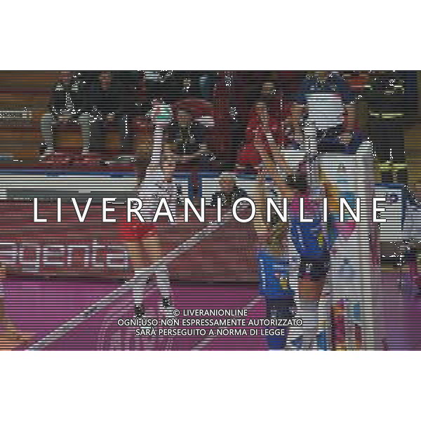 Campionato di Volley Serie A1 Femminile 2019/2020 Novara, Italia 15/01/2020 Igor Gorgonzola Novara-Bosca S.Bernardo Cuneo Nella foto: Schiacciata di Madison Rigdon, 14 (Bosca S.Bernardo Cuneo) FOTO SALVO BARBAGALLO-ALESSIO MARINI-AG ALDO LIVERANI SAS
