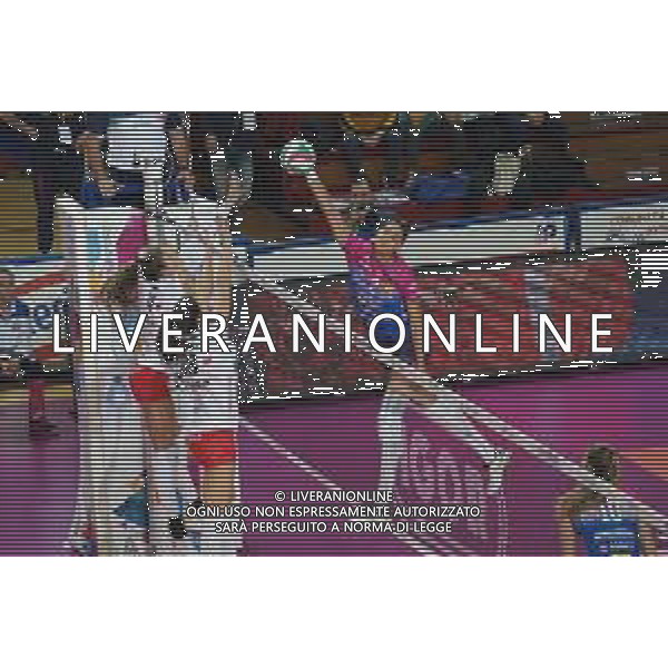 Campionato di Volley Serie A1 Femminile 2019/2020 Novara, Italia 15/01/2020 Igor Gorgonzola Novara-Bosca S.Bernardo Cuneo Nella foto: Schiacciata di Jovana Brakocevic, 2 (Igor Gorgonzola Novara) FOTO SALVO BARBAGALLO-ALESSIO MARINI-AG ALDO LIVERANI SAS