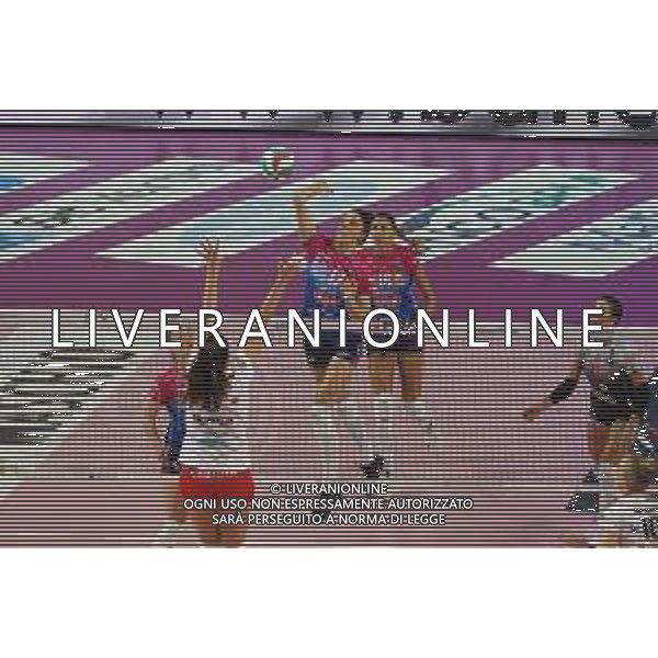 Campionato di Volley Serie A1 Femminile 2019/2020 Novara, Italia 15/01/2020 Igor Gorgonzola Novara-Bosca S.Bernardo Cuneo Nella foto: Schiacciata di Stefana Veljkovic, 17 (Igor Gorgonzola Novara) FOTO SALVO BARBAGALLO-ALESSIO MARINI-AG ALDO LIVERANI SAS