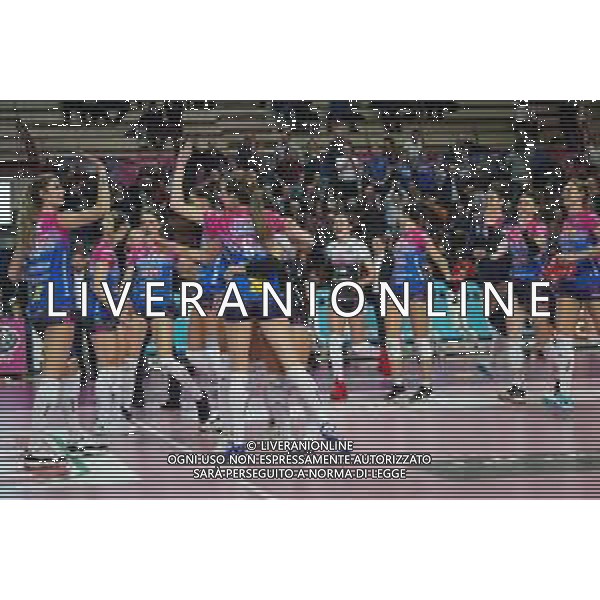 Campionato di Volley Serie A1 Femminile 2019/2020 Novara, Italia 15/01/2020 Igor Gorgonzola Novara-Bosca S.Bernardo Cuneo Nella foto: Esultanza Igor Gorgonzola Novara FOTO SALVO BARBAGALLO-ALESSIO MARINI-AG ALDO LIVERANI SAS