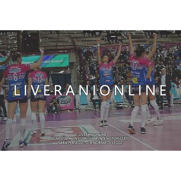 Campionato di Volley Serie A1 Femminile 2019/2020 Novara, Italia 15/01/2020 Igor Gorgonzola Novara-Bosca S.Bernardo Cuneo Nella foto: Esultanza Igor Gorgonzola Novara FOTO SALVO BARBAGALLO-ALESSIO MARINI-AG ALDO LIVERANI SAS