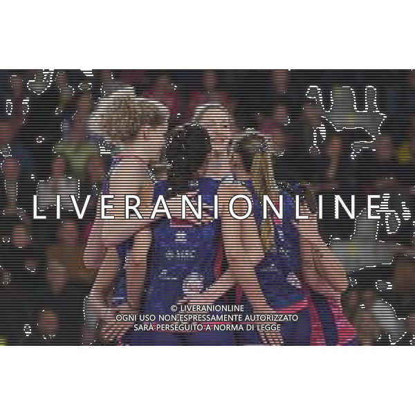 Campionato di Volley Serie A1 Femminile 2019/2020 Scandicci (FI), Italia 15/01/2020 Savino Del Bene Scandicci vs epiu Pomi Casalmaggiore Nella foto: Esultanza Savino Del Bene Scandicci FOTO LISA GIGLIELMI-ALESSIO MARINI-AG ALDO LIVERANI SAS