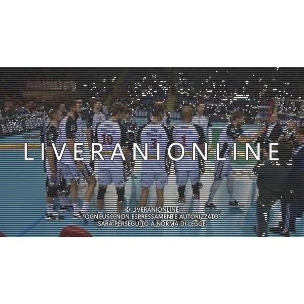 Campionato di Volley Superlega Serie A 2019/2020 Civitanova, Italia 16/01/2020 Cucine Lube Civitanova - Allianz Milano Nella foto: Allianz Milano scende in campo ©LM/Roberto Bartomeoli / AGENZIA ALDO LIVERANI SAS