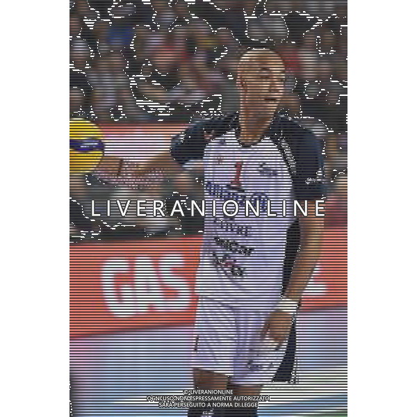 Campionato di Volley Superlega Serie A 2019/2020 Civitanova, Italia 16/01/2020 Cucine Lube Civitanova - Allianz Milano Nella foto: Abdel-Aziz Nimir (Allianz Milano) ©LM/Roberto Bartomeoli / AGENZIA ALDO LIVERANI SAS
