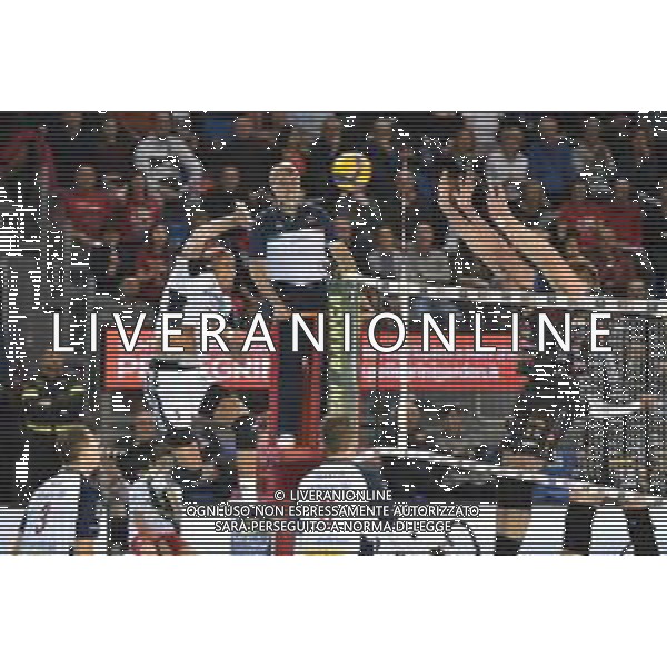 Campionato di Volley Superlega Serie A 2019/2020 Civitanova, Italia 16/01/2020 Cucine Lube Civitanova - Allianz Milano Nella foto: Schiacciata Abdel-Aziz Nimir (Allianz Milano) ©LM/Roberto Bartomeoli / AGENZIA ALDO LIVERANI SAS