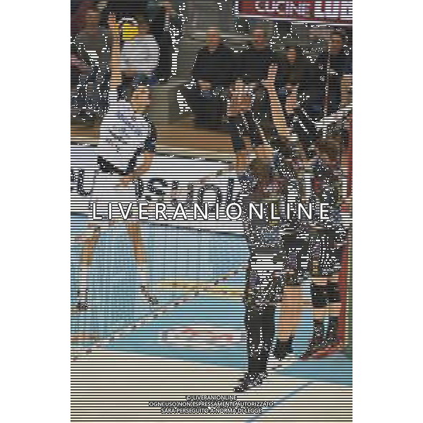 Campionato di Volley Superlega Serie A 2019/2020 Civitanova, Italia 16/01/2020 Cucine Lube Civitanova - Allianz Milano Nella foto: Schiacciata Basic Luka (Allianz Milano) ©LM/Roberto Bartomeoli / AGENZIA ALDO LIVERANI SAS
