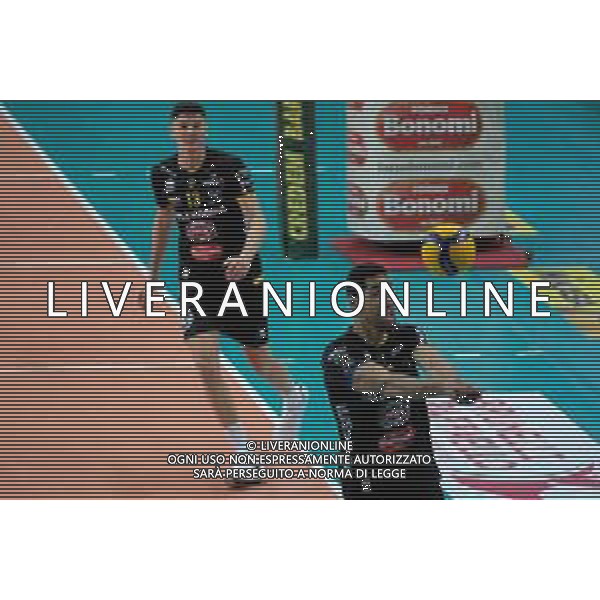 Campionato di Volley Superlega Serie A 2019/2020 Verona, Italia 16/01/2020 Calzedonia Verona - Sir Safety Perugia Nella foto: Recupero di Garrett Muagututia (18) Calzedonia Verona ©LM/Roberto Tommasini / AGENZIA ALDO LIVERANI SAS