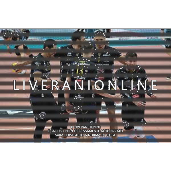 Campionato di Volley Superlega Serie A 2019/2020 Verona, Italia 16/01/2020 Calzedonia Verona - Sir Safety Perugia Nella foto: Esultanza Calzedonia Verona ©LM/Roberto Tommasini / AGENZIA ALDO LIVERANI SAS