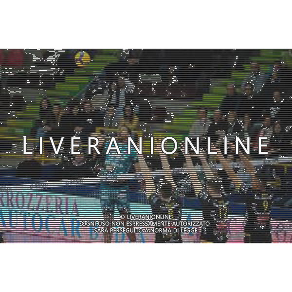 Campionato di Volley Superlega Serie A 2019/2020 Verona, Italia 16/01/2020 Calzedonia Verona - Sir Safety Perugia Nella foto: Wilfredo Leon Venero (9) Sir safety Conad Perugia in schiacciata. ©LM/Roberto Tommasini / AGENZIA ALDO LIVERANI SAS