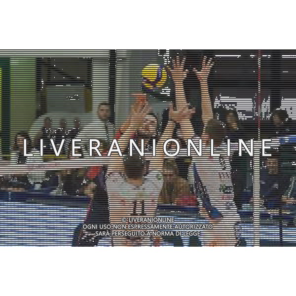 Campionato di Volley Superlega Serie A 2019/2020 Monza, Italia 16/01/2020 Vero Volley Monza - Itas Trentino Nella foto: schiacciata di Mark Sedlacek (vero Volley Monza) ©LM/Elisa Calabrese / AGENZIA ALDO LIVERANI SAS