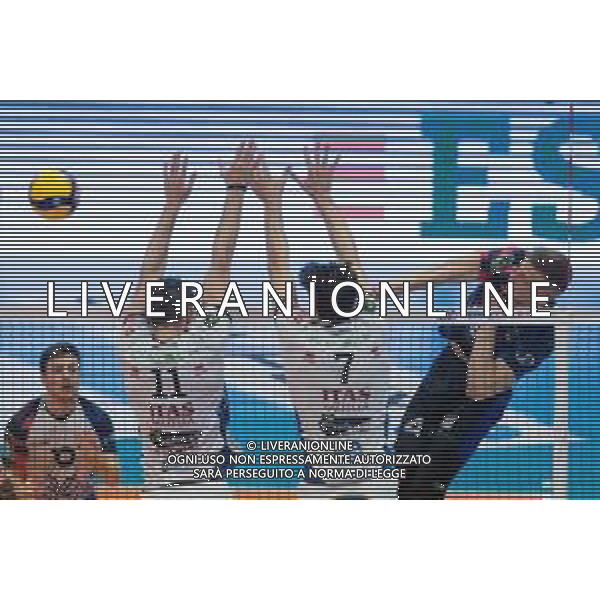 Campionato di Volley Superlega Serie A 2019/2020 Monza, Italia 16/01/2020 Vero Volley Monza - Itas Trentino Nella foto: schiacciata di Donovan Dzavoronok (vero Volley Monza) ©LM/Elisa Calabrese / AGENZIA ALDO LIVERANI SAS