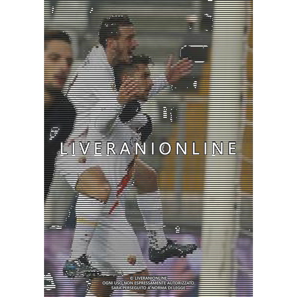 PARMA - ROMA COPPA ITALIA TIM CUP OTTAVI DI FINALE 16.01.2020 NELLA FOTO ABBRACCIO ESULTANZA ROMA - LORENZO PELLEGRINI E ALESSANDRO FLORENZI ©SANTANDREA / AGENZIA ALDO LIVERANI SAS