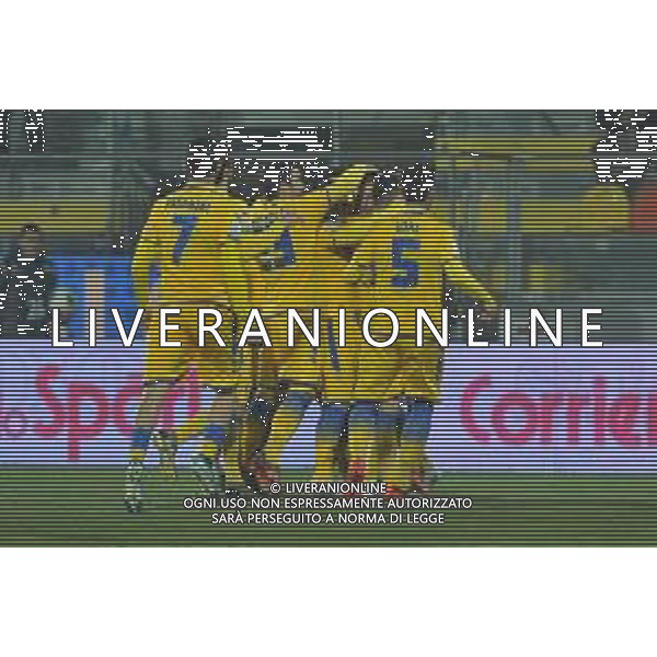 Frosinone vs Pordenone Campionato Serie B - 20 giornata Stadio Benito Stirpe - Frosinone 17-01-2020 nella foto Esultanza Frosinone ©Federico Gaetano / AGENZIA ALDO LIVERANI SAS