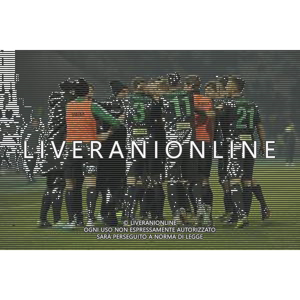 Frosinone vs Pordenone Campionato Serie B - 20 giornata Stadio Benito Stirpe - Frosinone 17-01-2020 nella foto Esultanza Pordenone ©Federico Gaetano / AGENZIA ALDO LIVERANI SAS