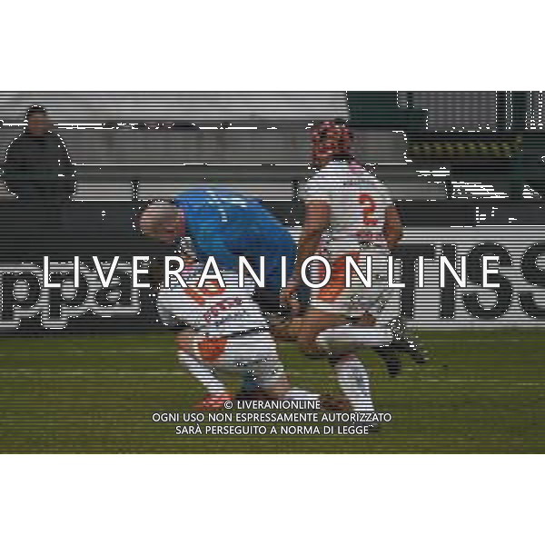 Rugby Heineken Champions Cup 2019/2020 Treviso, Italia 18/01/2020 Benetton Treviso vs Leinster Rugby Nella foto: Devin Toner (Leinster) placcato da Ian Keatley (Treviso) FOTO ETTORE GRIFFONI-ALESSIO MARINI-AG ALDO LIVERANI SAS