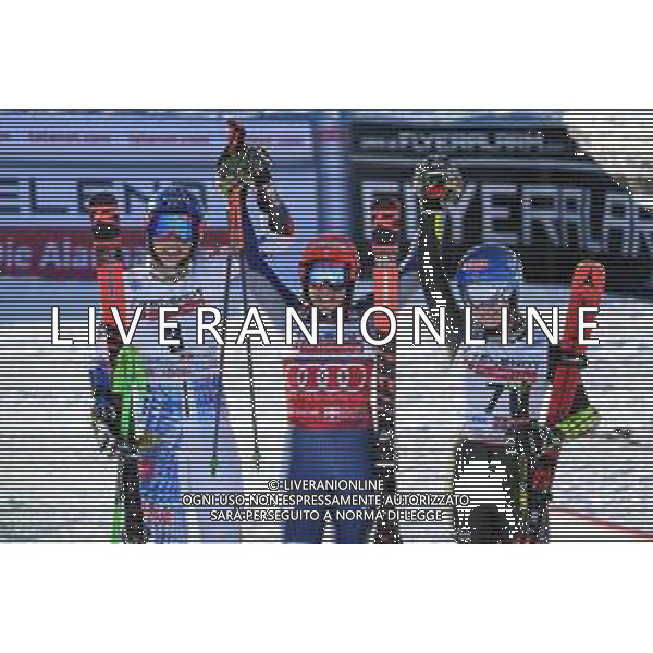 Sci Alpino Sestriere, Italia 18/01/2020 Coppa del Mondo - Slalom G Femminile Nella foto: VLHOVA Petra (SVK)1th CLASSIFIED, BRIGNONE Federica (ITA) 1th CLASSIFIED, SHIFFRIN Mikaela (USA) 3th CLASSIFIED FOTO DANILO VIGO-ALESSIO MARINI-AG ALDO LIVERANI SAS