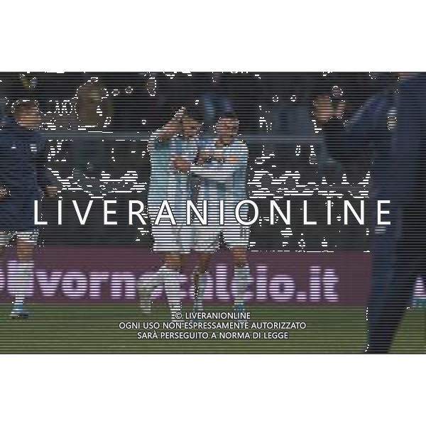 Campionato di Calcio Serie B 2019/2020 Livorno, Italia 18/01/2020 Livorno vs Virtus Entella Nella foto: L\'esultanza di Michele Pelllizzer (Virtus Entella) dopo il gol del 4-4 FOTO MATTEO PAPINI-AG ALESSIO MARINI-AG ALDO LIVERANI SAS