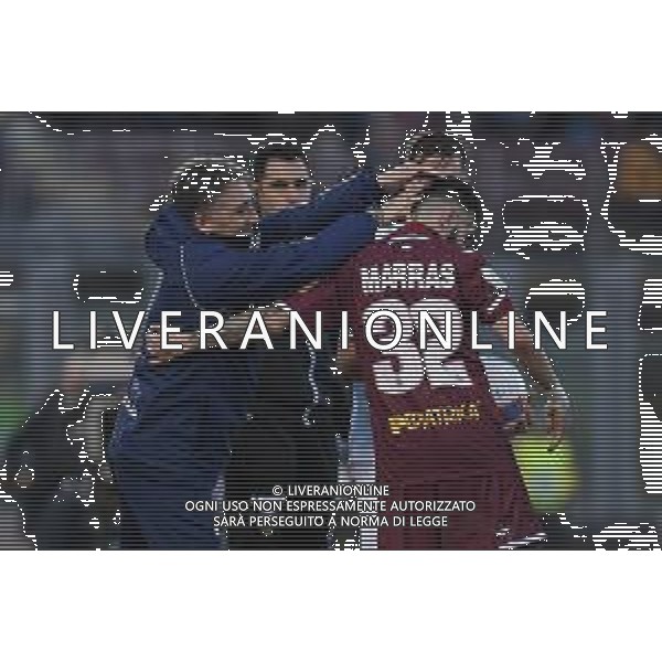 Campionato di Calcio Serie B 2019/2020 Livorno, Italia 18/01/2020 Livorno vs Virtus Entella Nella foto: Roberto Boscaglia (Virtus Entella) e Manuel Marras (Livorno Calcio) FOTO MATTEO PAPINI-ALESSIO MARINI-AG ALDO LIVERANI SAS