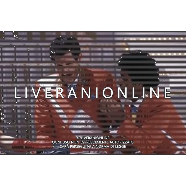 RETROSPETTIVA FRANCESCO INGRASSIA ATTORE NELLA FOTO FRANCESCO INGRASSIA CON FRANCO FRANCHI NELLA TRASMISSIONE TELEVISIVA GRAND HOTEL DEL 1985 AG ALDO LIVERANI SAS